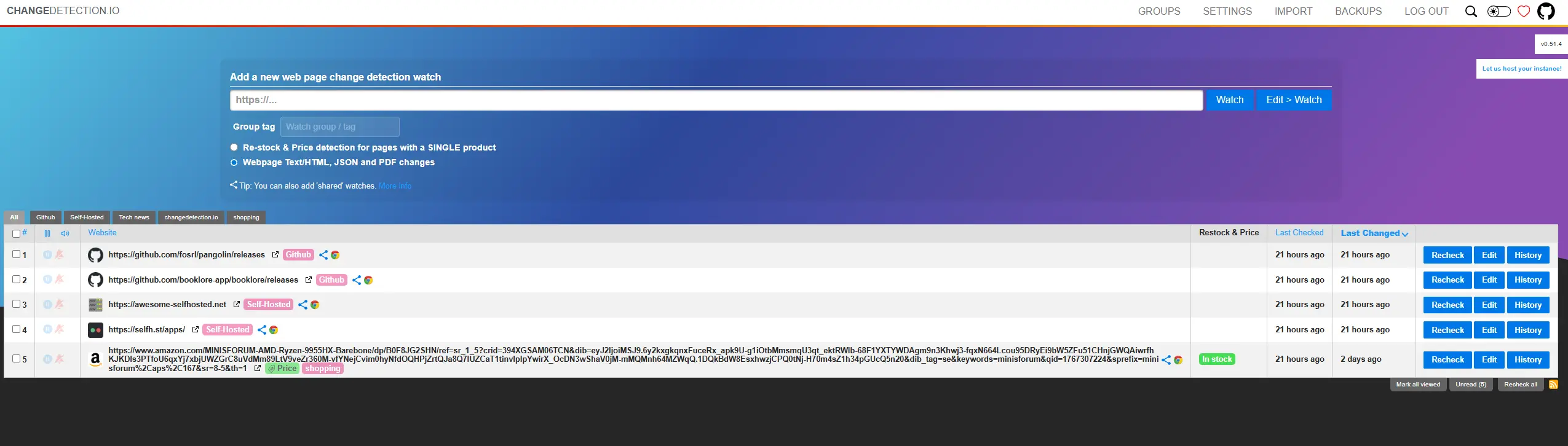 Website Change Monitor