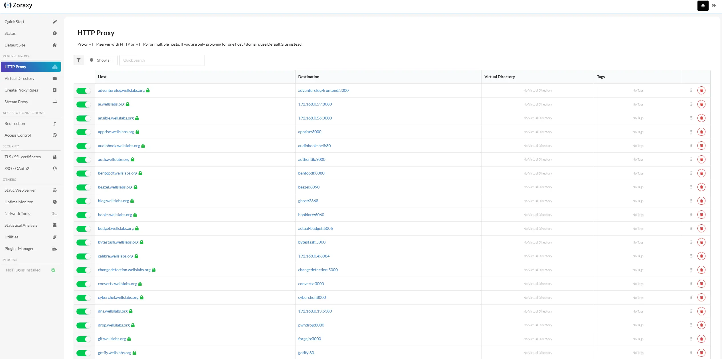 Reverse Proxy Manager