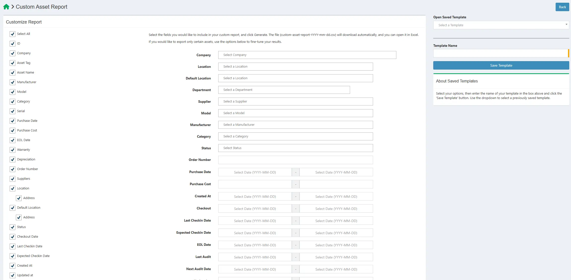 Snipe-IT Reports