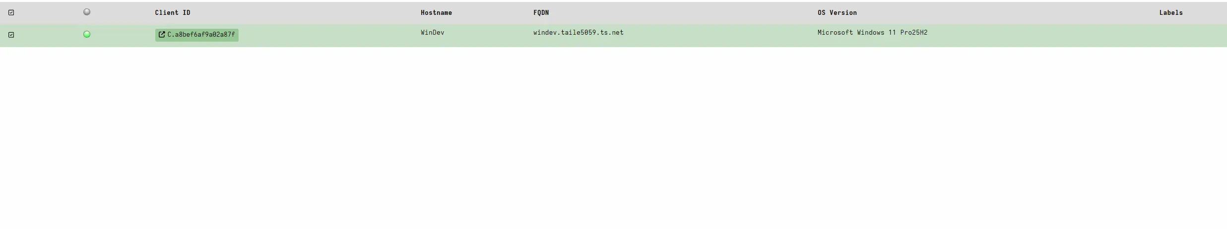 Host Information