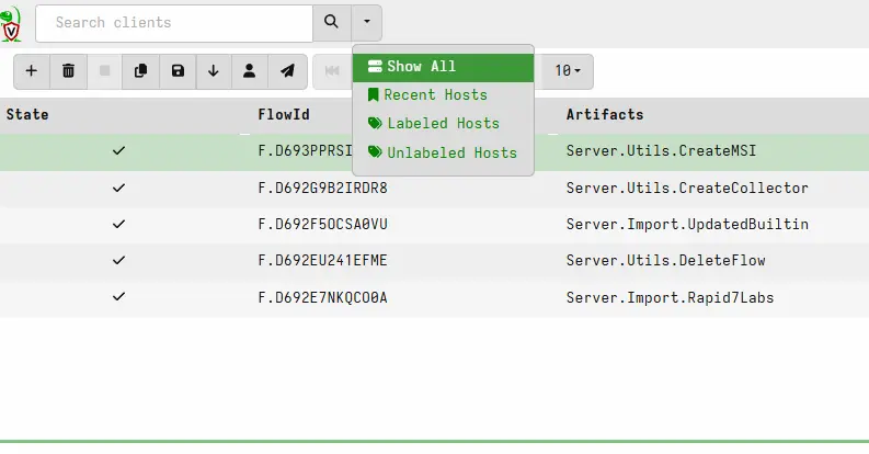 Connected Hosts