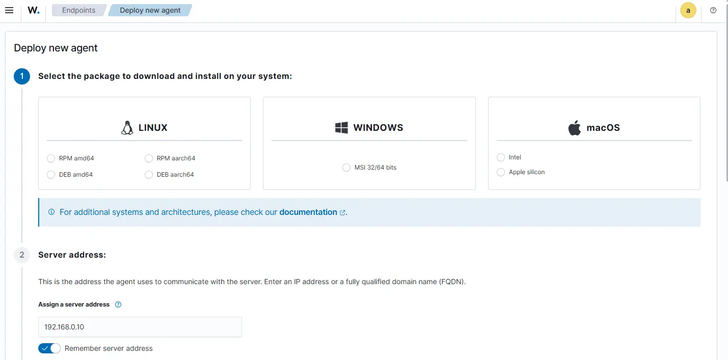 Wazuh Agent Installation